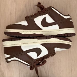 Nike Dunk Low Brown & White Leather Sneakers